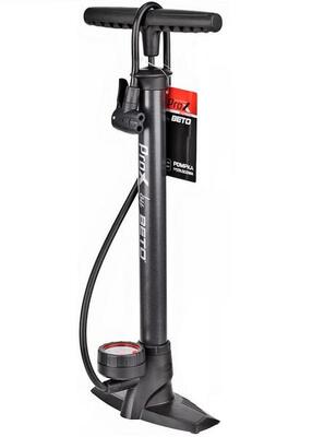 Fietspomp met drukmeter - 11bar manometer - alle ventielen - vloerpomp - zwart