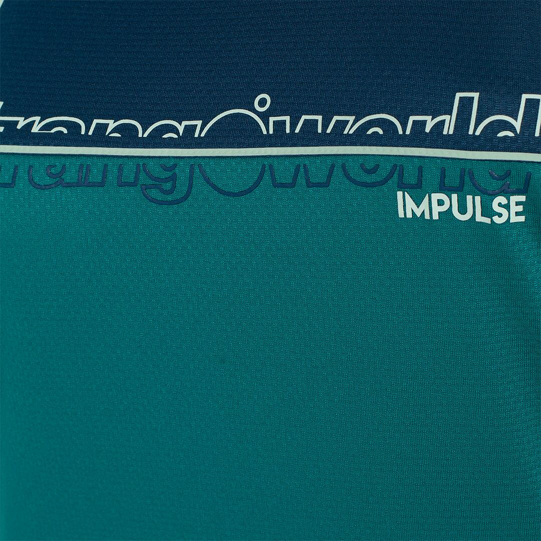 Camiseta de Trail Running para Mujer Trangoworld Danxia Verde/Azul 2/6
