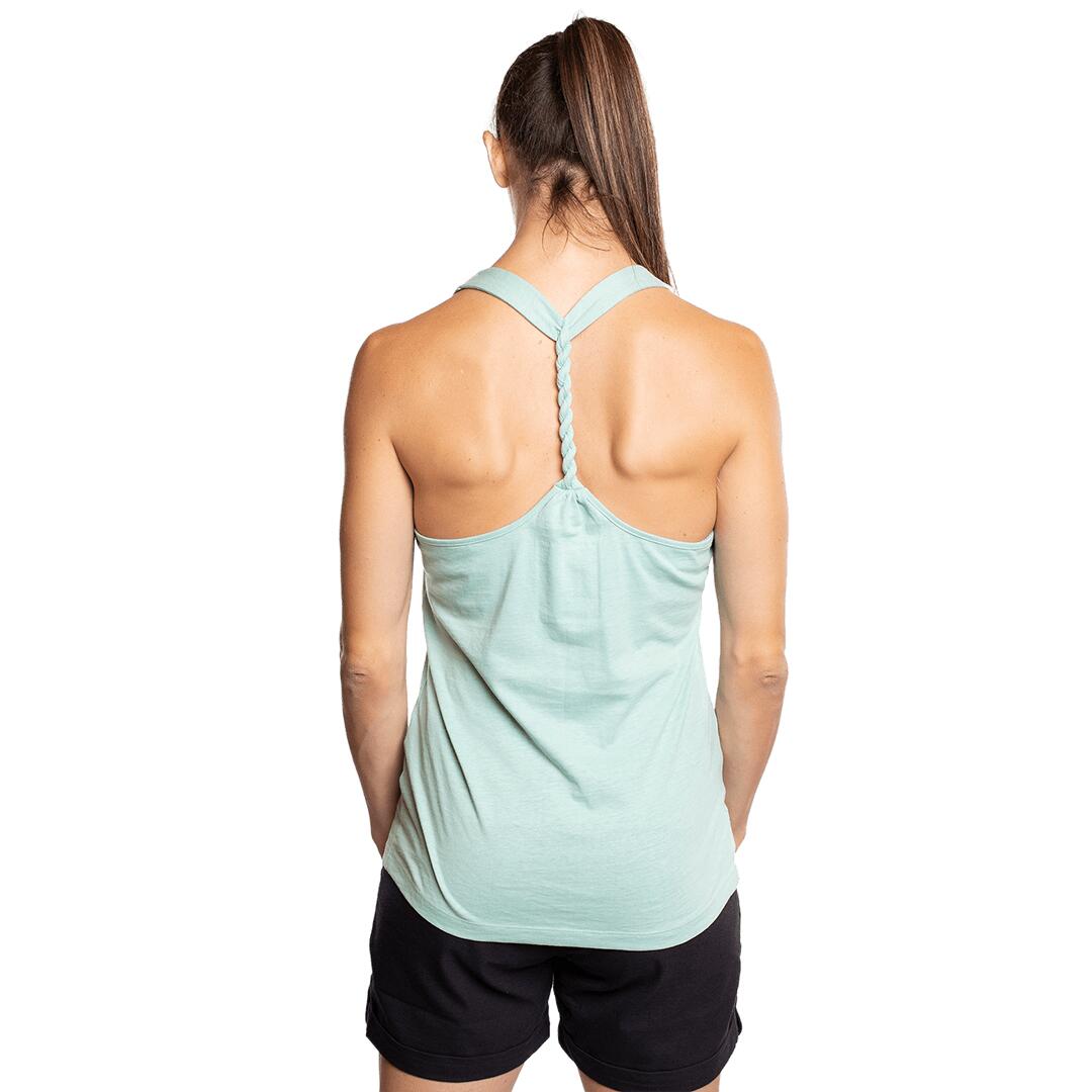 Camiseta sin mangas para Mujer Trangoworld Mazin Verde 3/5