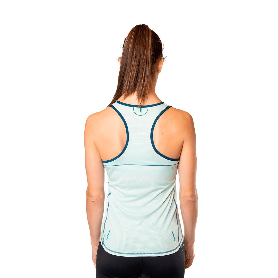 Camiseta de Trail Running para Mujer Trangoworld Danxia Azul/Azul 4/6