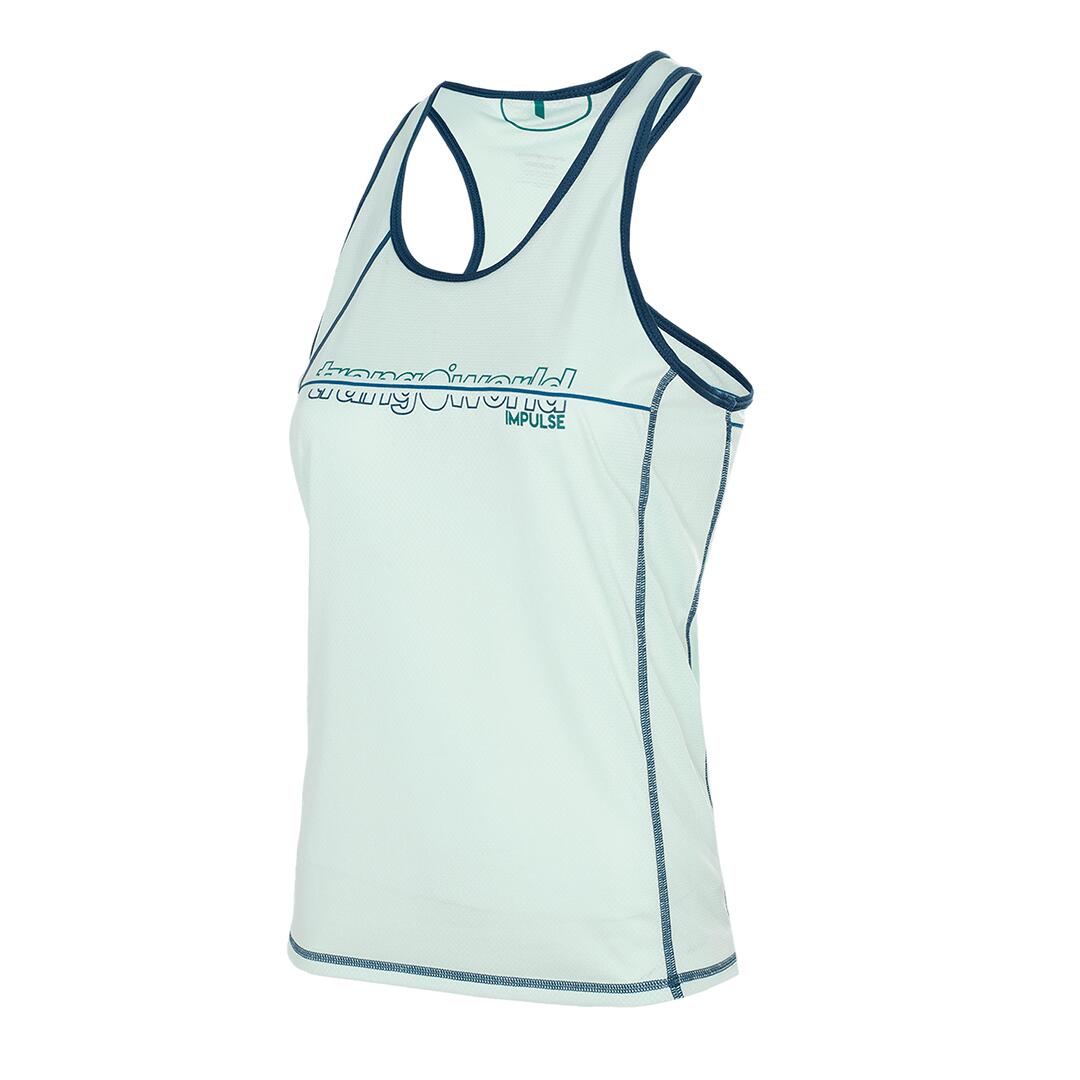 TRANGOWORLD Camiseta sin mangas de Trail Running para Mujer Trangoworld Danxia Azul/Azul