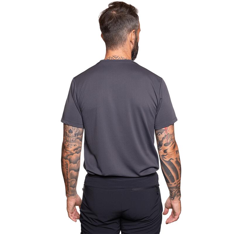 Camiseta de manga corta para Hombre Trangoworld Ovre Gris