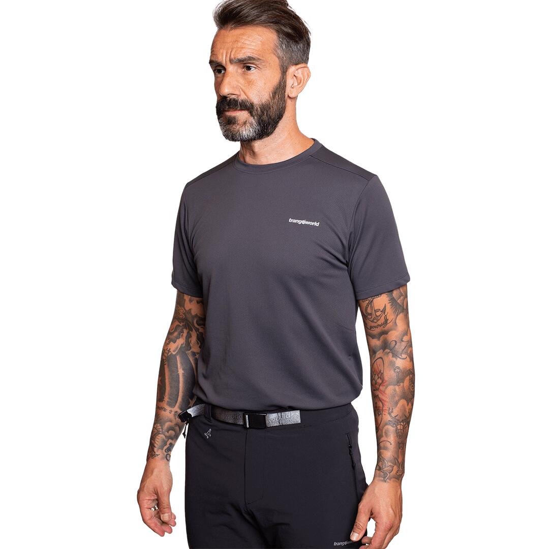 Camisola de Manga Curta Homem Trangoworld Ovre Cinzento 3/6