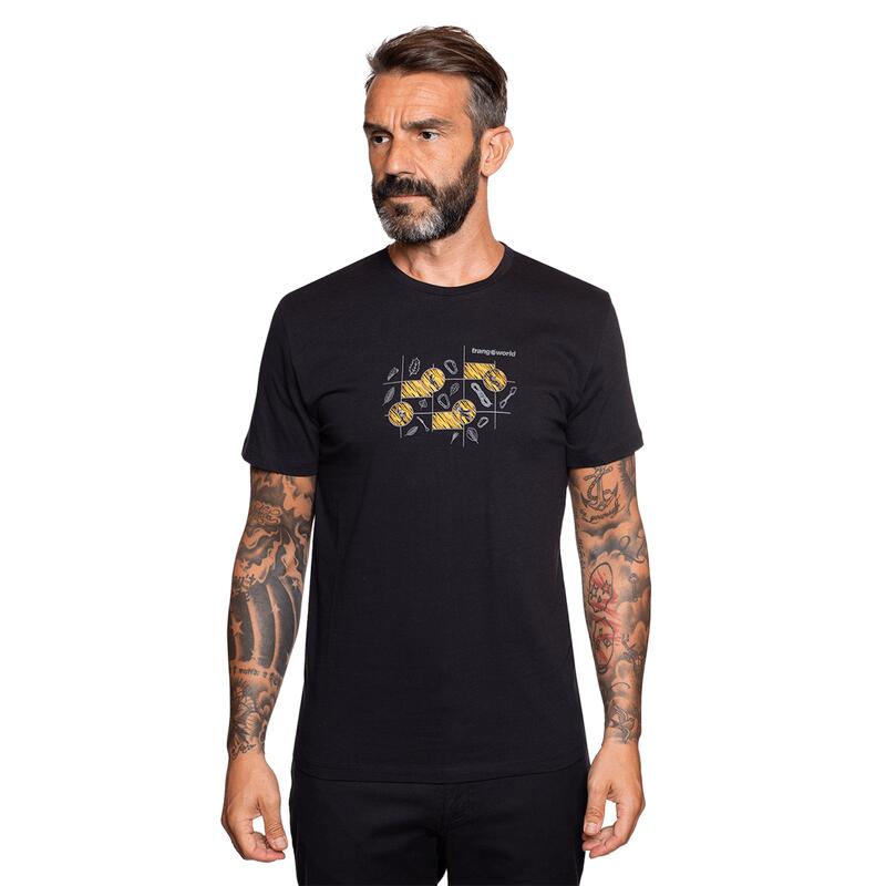 Camiseta de manga corta para Hombre Trangoworld Moena Negro