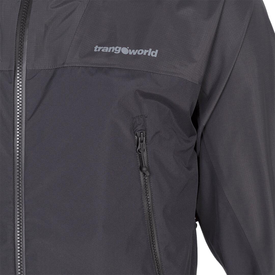 Chaqueta para Hombre Trangoworld Lunkho Negro/Negro/Negro Impermeable 2/7