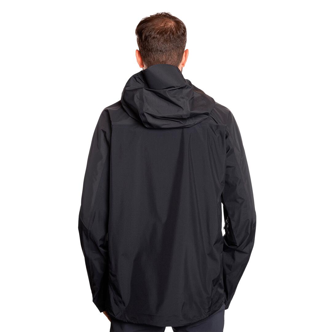Chaqueta para Hombre Trangoworld Lunkho Negro/Negro/Negro Impermeable 4/7