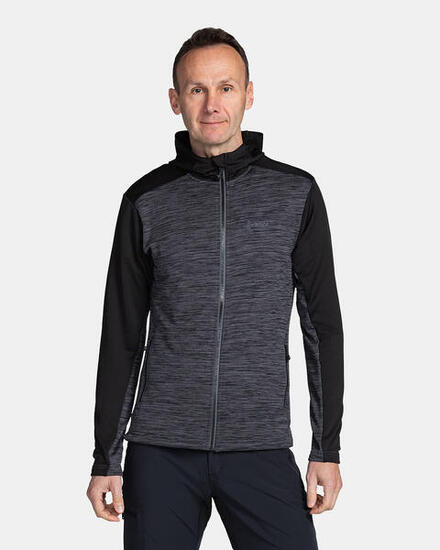 Sweat zippé Kilpi Sevelen-M homme noir/gris foncé