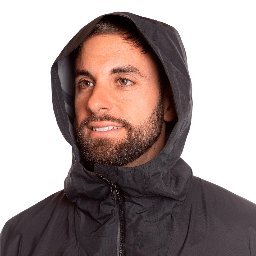 Chaqueta para Hombre Trangoworld Lunkho Negro/Negro/Negro Impermeable 5/7