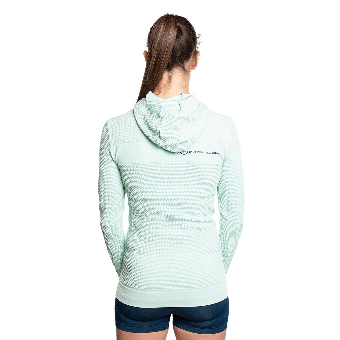 Sudadera con cremallera de Trail Running para Mujer Trangoworld Myre Azul/Azul 4/6