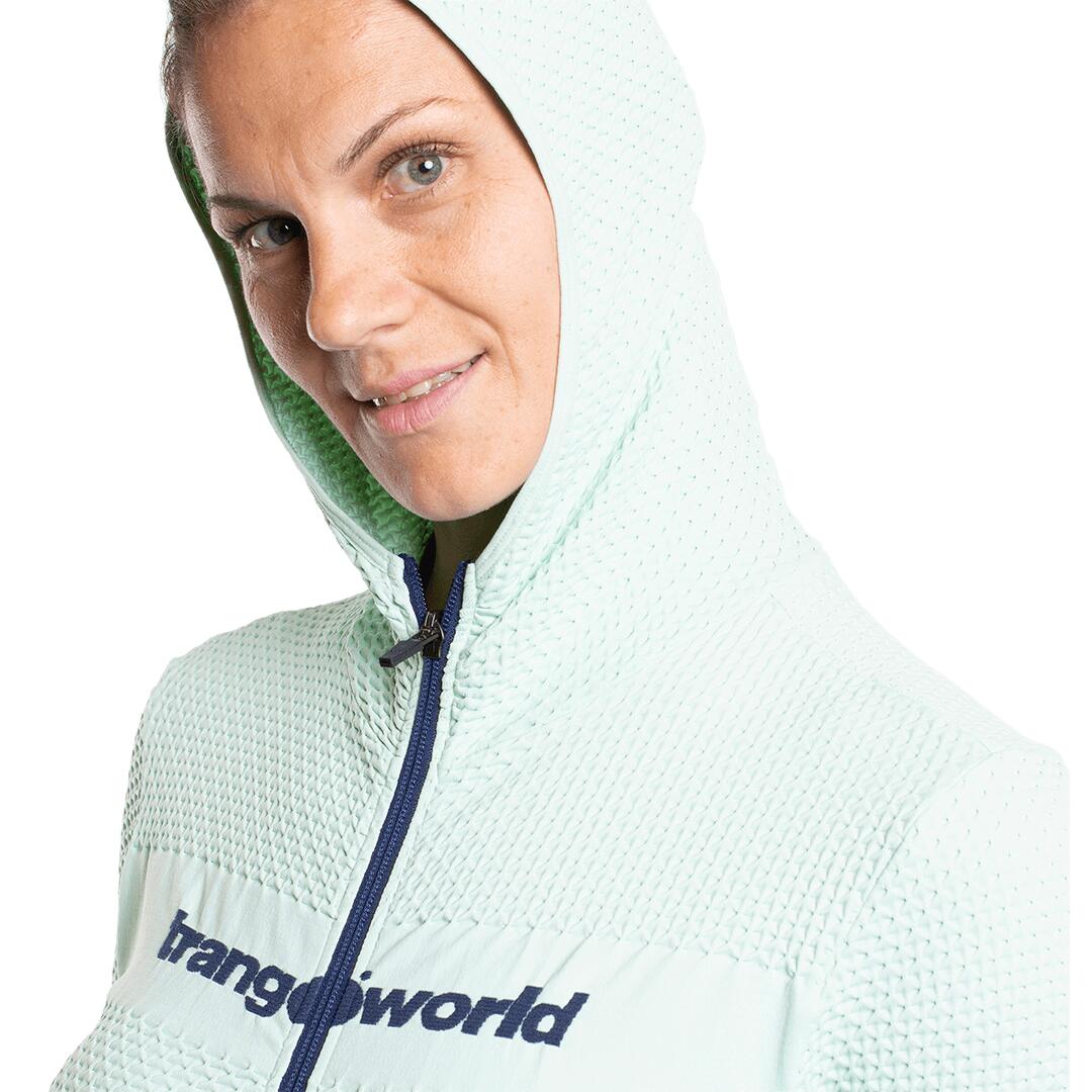 Sudadera con cremallera de Trail Running para Mujer Trangoworld Myre Azul/Azul 5/6