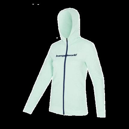 Sudadera con cremallera de Trail Running para Mujer Trangoworld Myre Azul/Azul