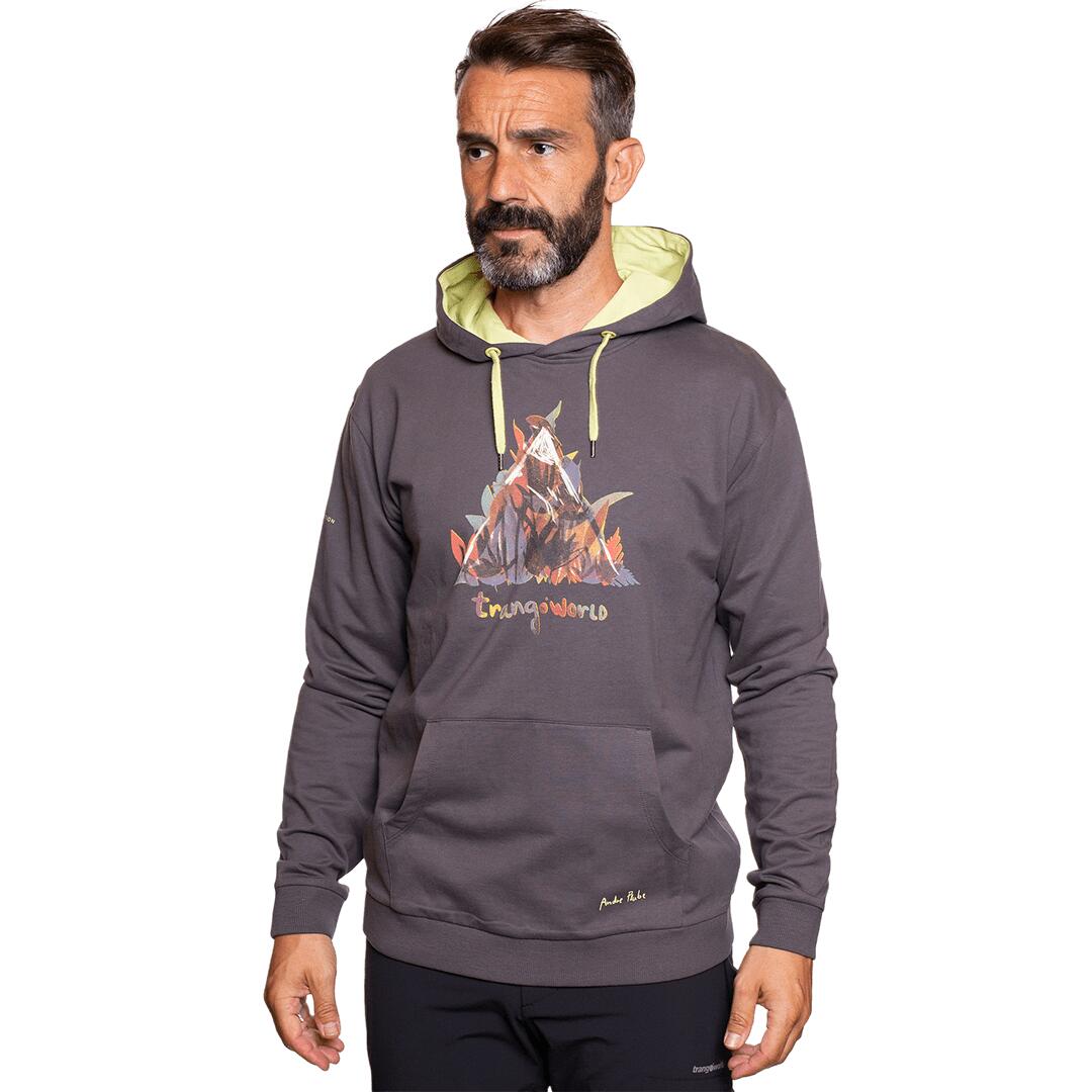 Sudadera para Hombre Trangoworld Montana Gris/Verde 3/6