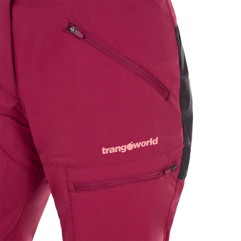 Pantalón para Mujer Trangoworld Tsenda th Rojo/Negro