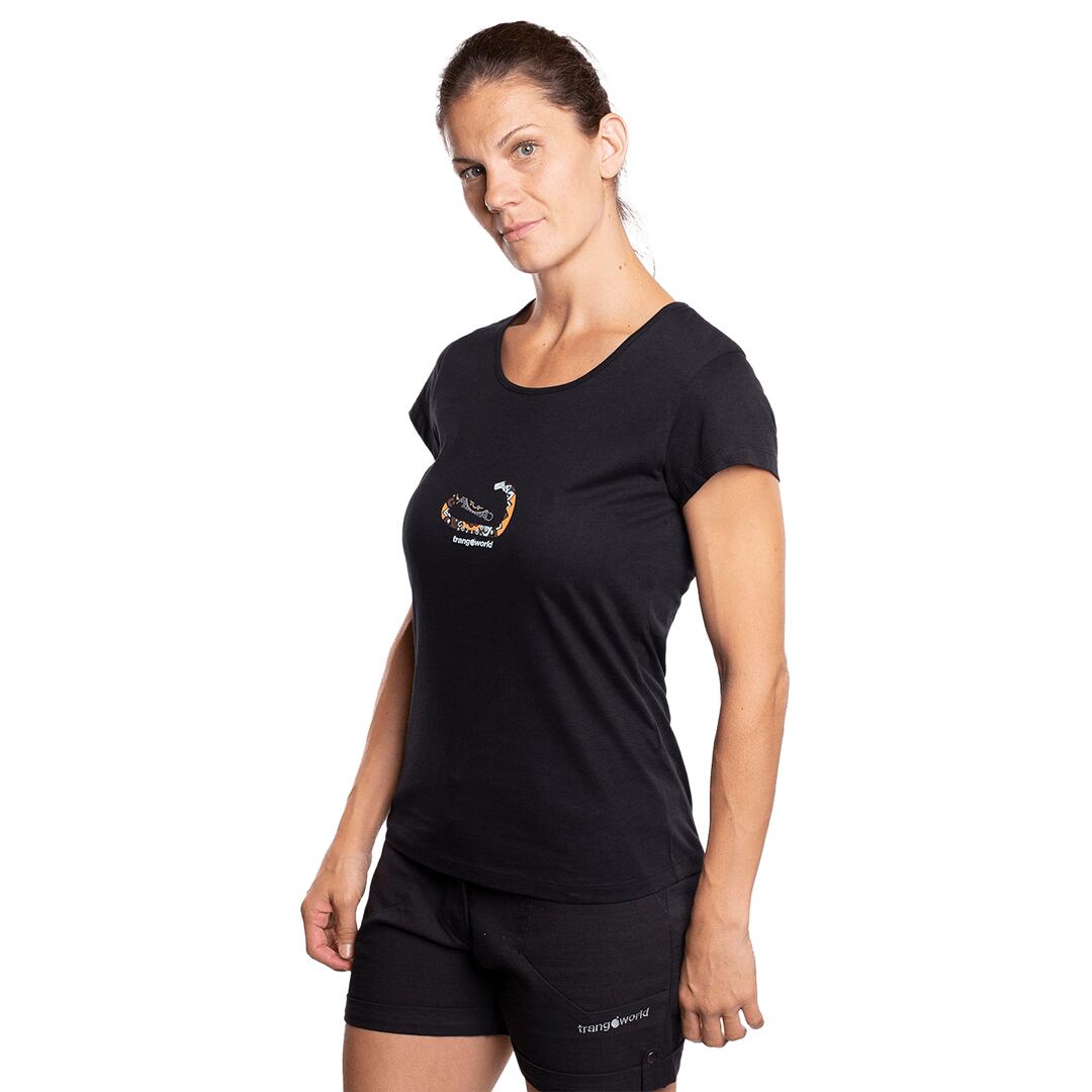Camiseta para Mujer Trangoworld Lorte Negro 3/6
