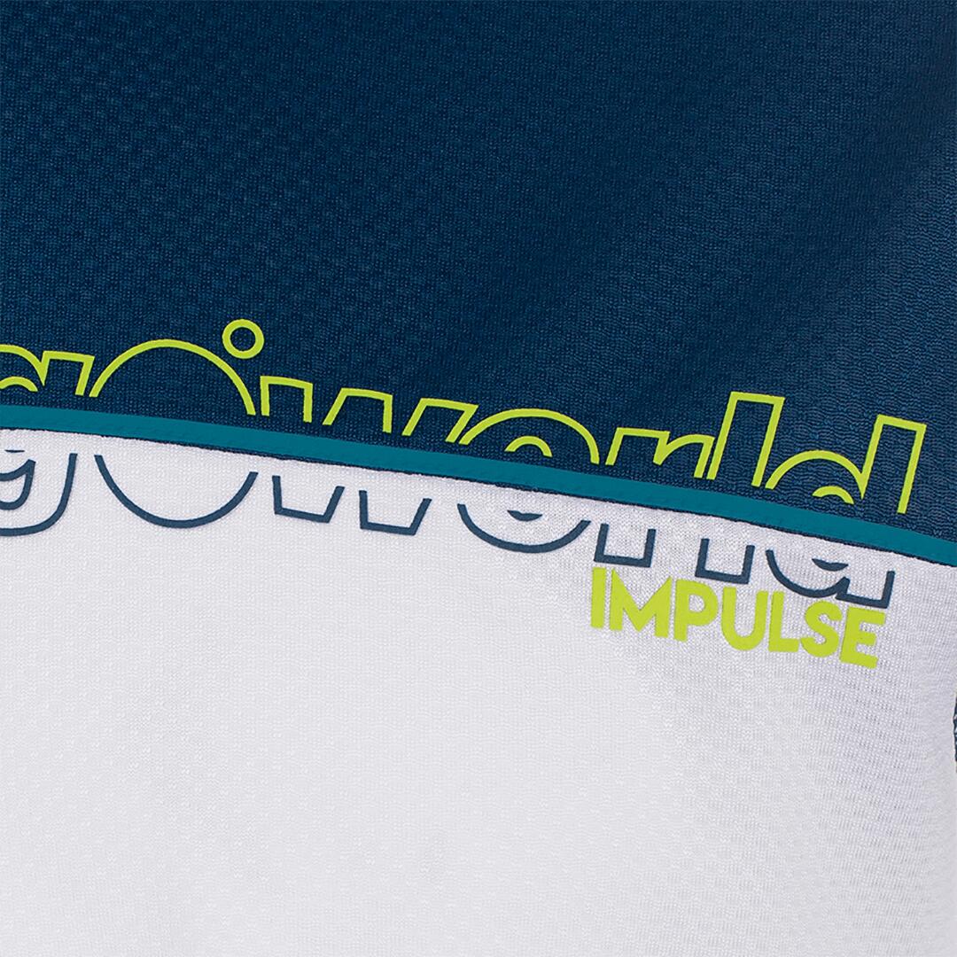 Camiseta manga larga de Trail Running para Hombre Trangoworld Aden Blanco/Azul 2/6