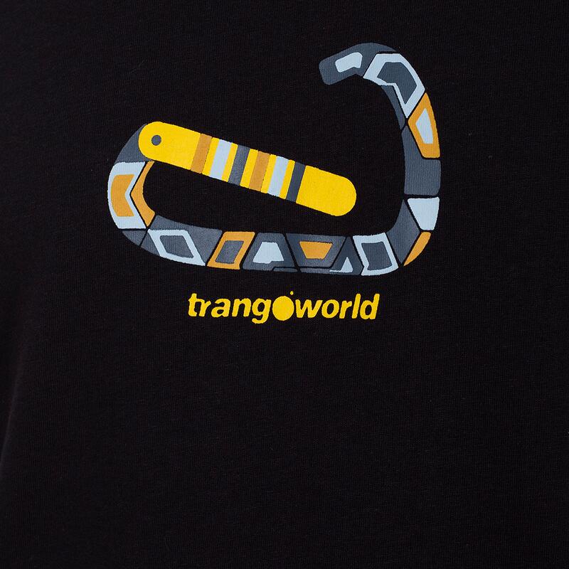 Camiseta de manga corta para Hombre Trangoworld Valt Negro