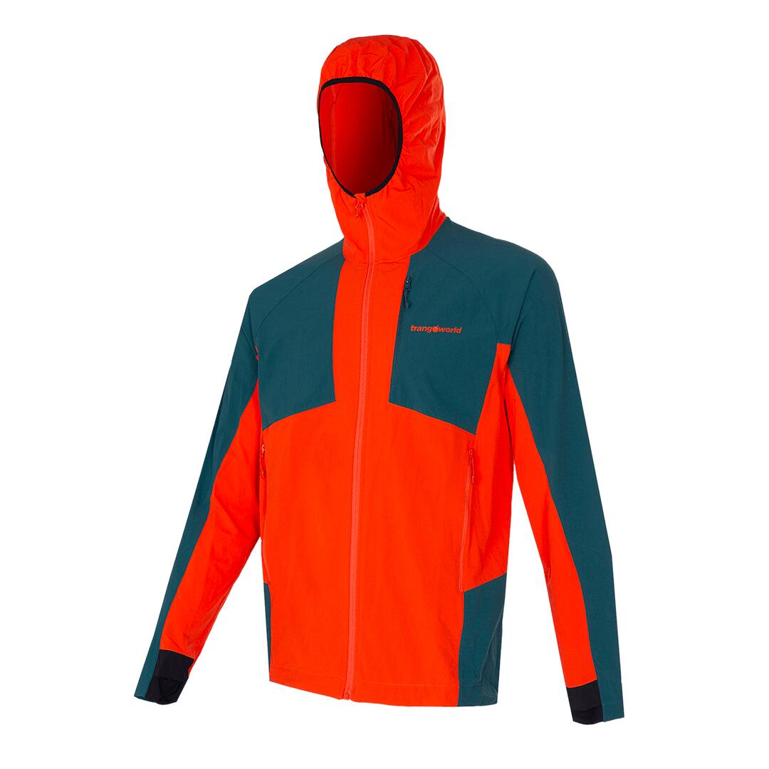 naranja fluorescente / gris antracita / azul vaquero