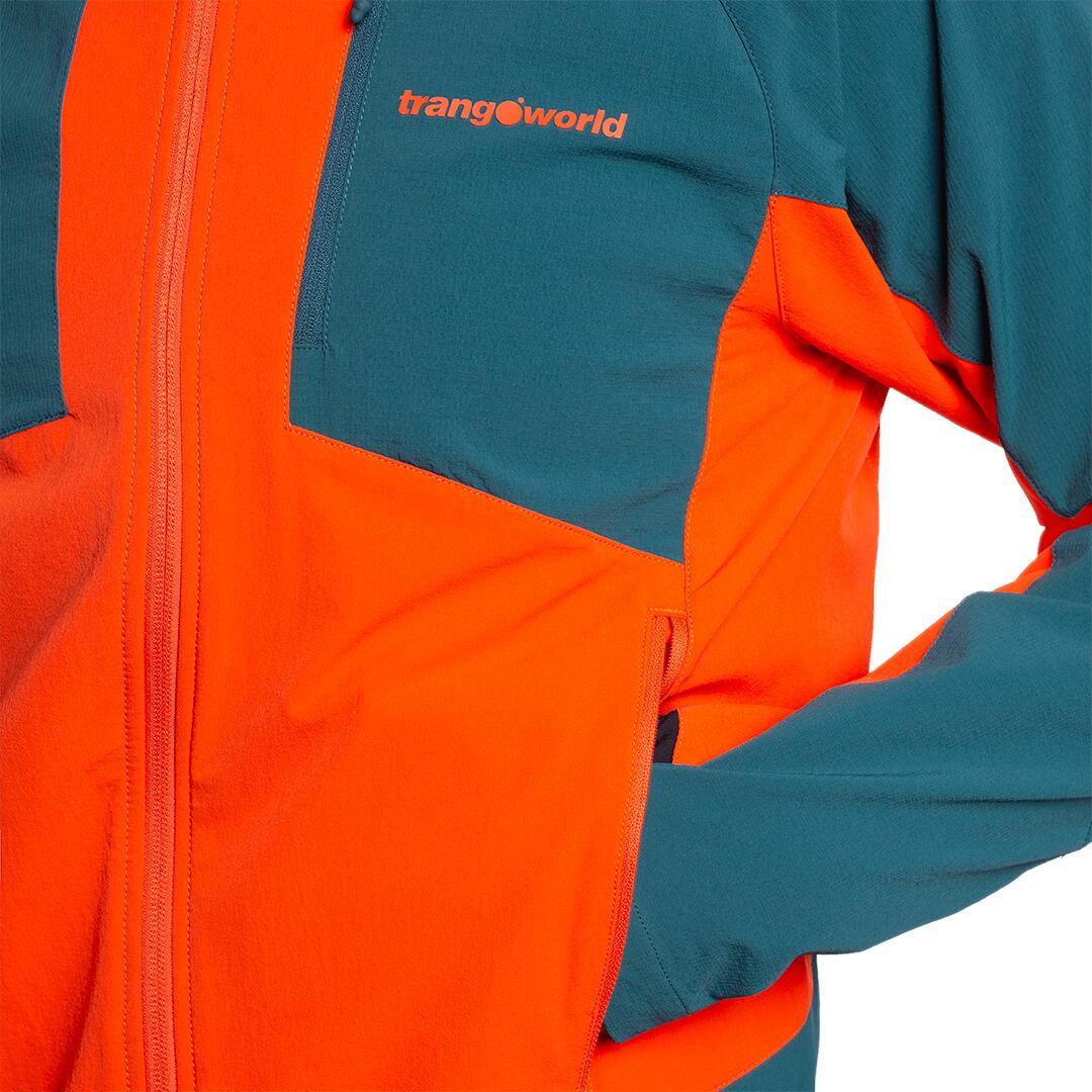 Softshell para Hombre Trangoworld Eighe Naranja/Negro 6/7