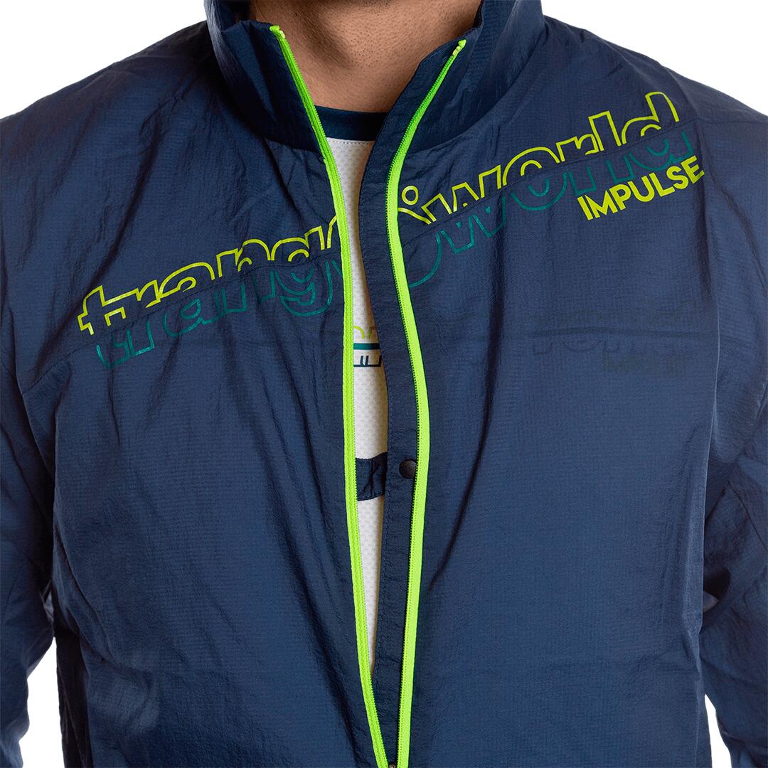 Cortaviento de Trail Running para Hombre Trangoworld Hanlong Azul 6/6
