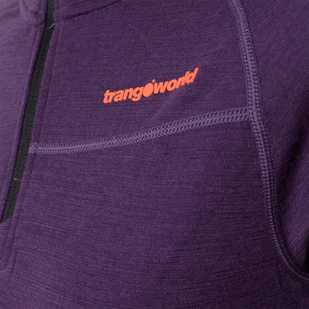 Camiseta térmica manga larga para Mujer Trangoworld Trx2 wool wm pro vd Morado 2/7