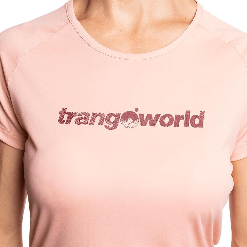 Camiseta de manga corta para Mujer Trangoworld Chovas th Rosa