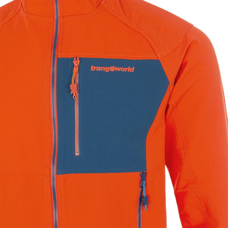 Softshell para Hombre Trangoworld Trx2 dura pro Naranja/Azul