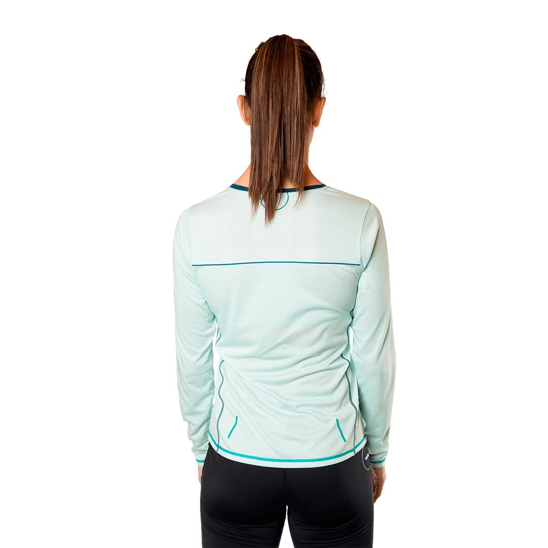 Camiseta manga larga de Trail Running para Mujer Trangoworld Finsen Azul/Azul 4/6