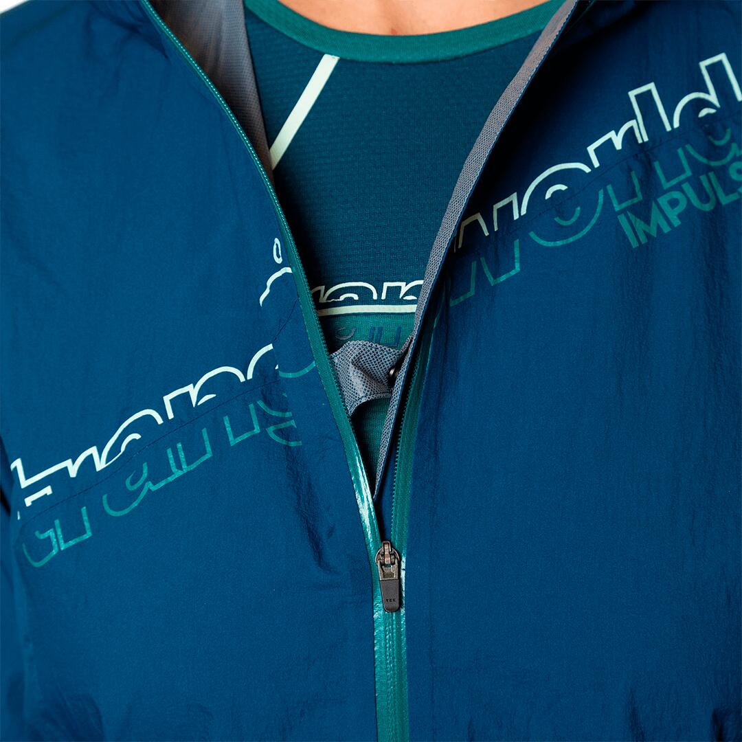 Chubasquero de Trail Running para Mujer Trangoworld Zante Azul Impermeable 5/6