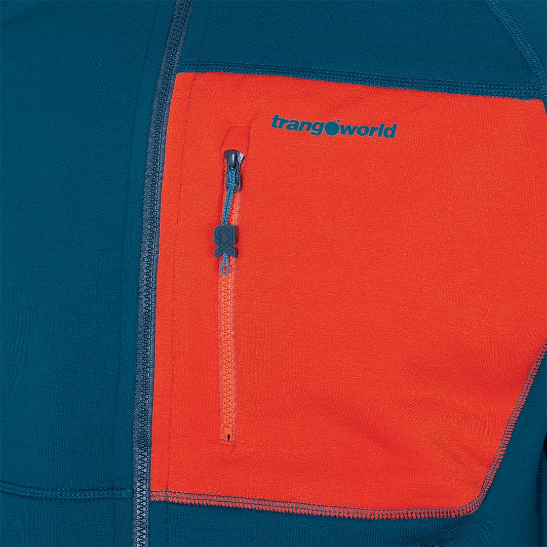 Forro polar para Hombre Trangoworld Trx2 stretch pro Azul/Negro/Naranja 2/7