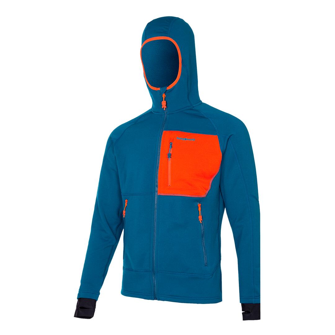 TRANGOWORLD Forro polar para Hombre Trangoworld Trx2 stretch pro Azul/Negro/Naranja