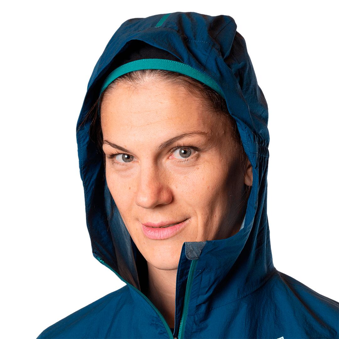Chubasquero de Trail Running para Mujer Trangoworld Zante Azul Impermeable 6/6