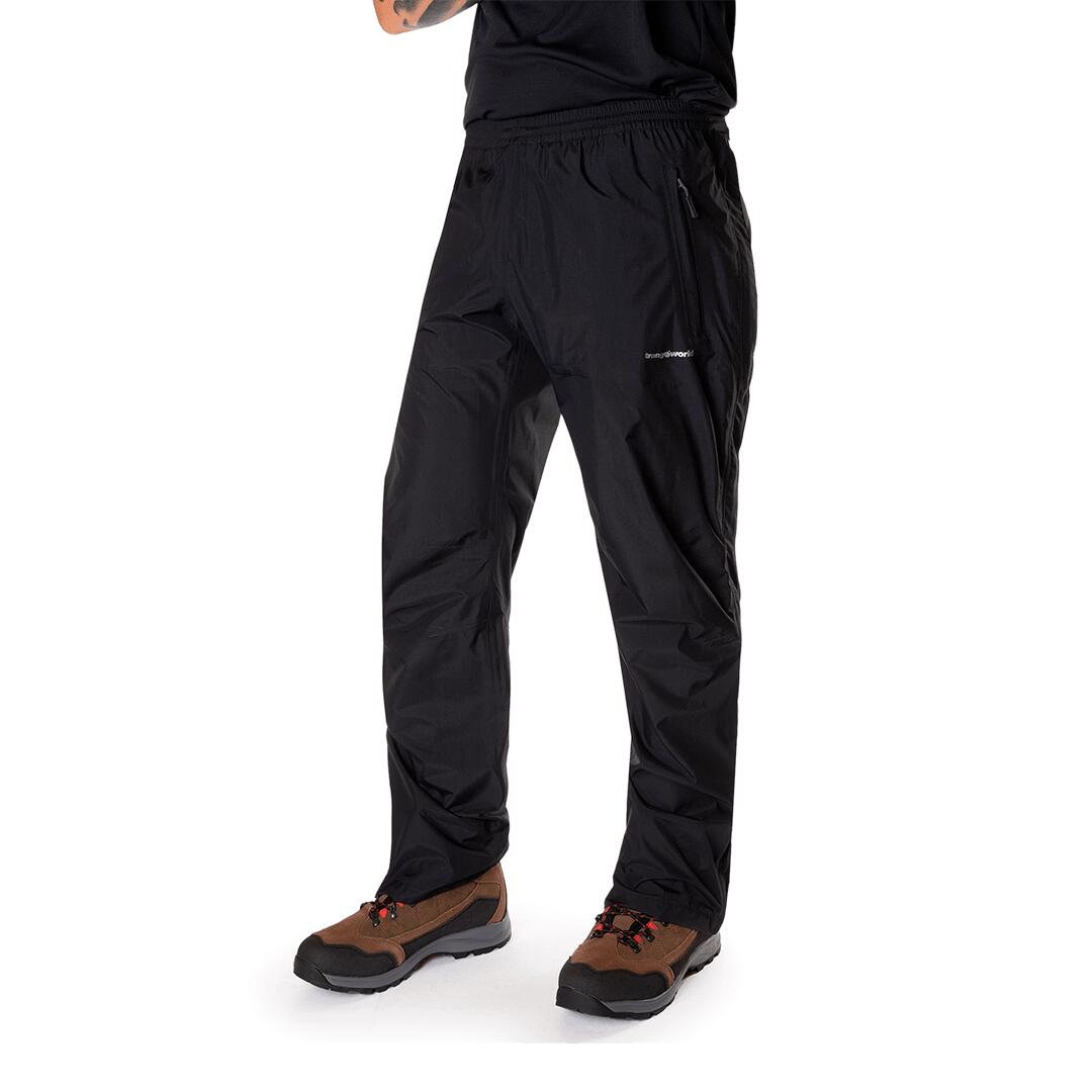 Sobrepantalón Trangoworld Simien Negro Impermeable Transpirable 4/7