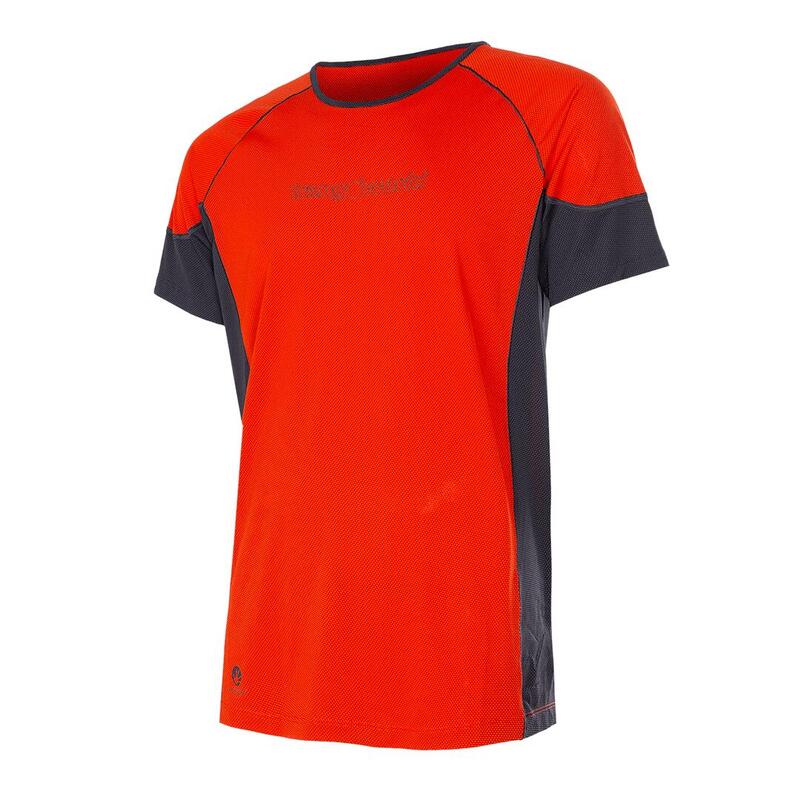 Camiseta de manga corta para Hombre Trangoworld Rapi Naranja/Gris