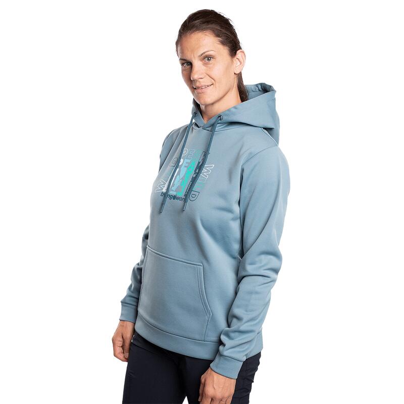 Sudadera para Mujer Trangoworld Sallena Gris