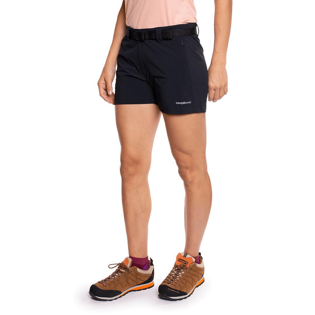Pantalones cortos para Mujer Trangoworld Bamba Negro 3/6