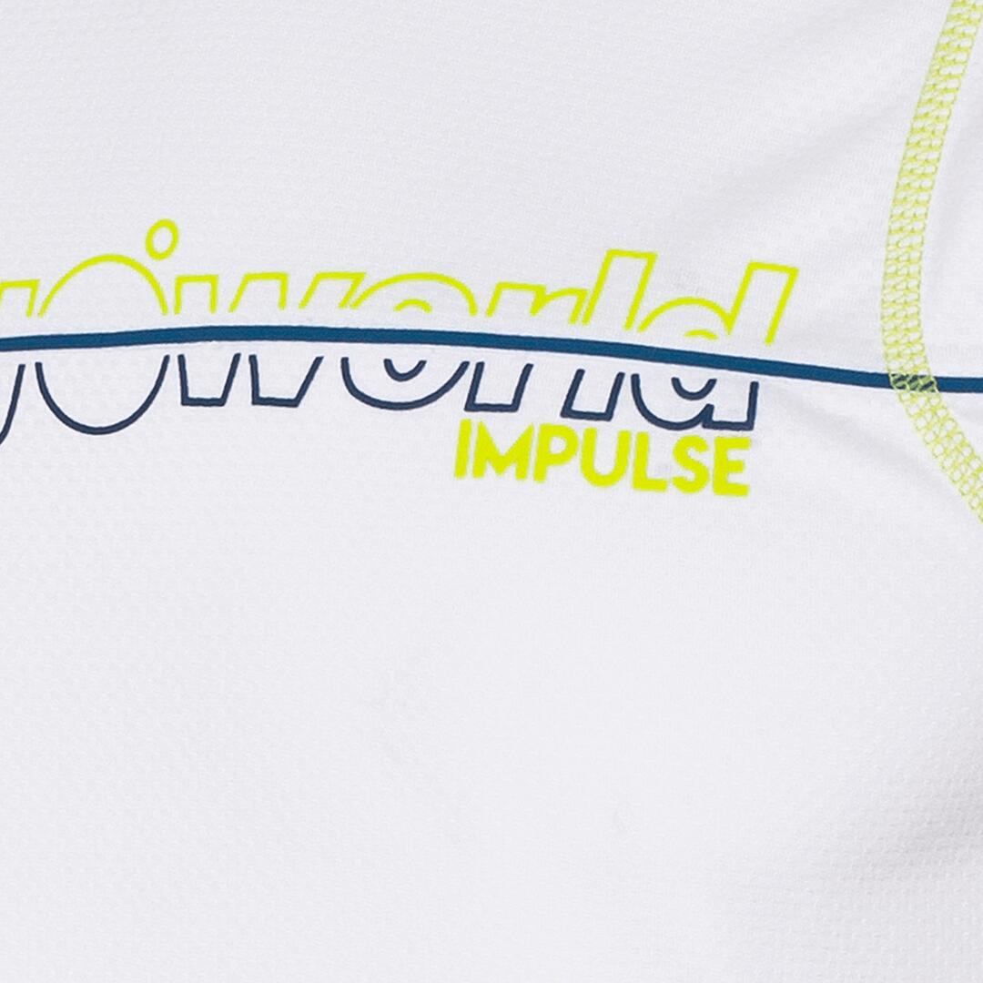 Camiseta sin mangas de Trail Running para Hombre Trangoworld Bandama Blanco/Azul 2/6