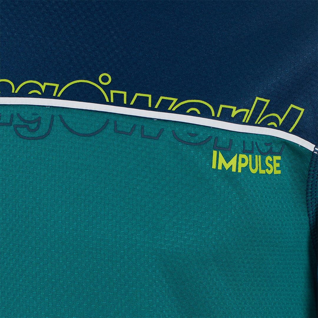 Camiseta de manga larga para Hombre Trangoworld Aden Verde/Azul protección UV+30 2/6