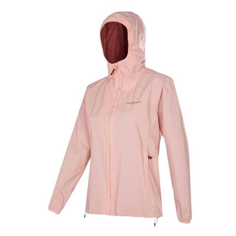 Chubasquero para Mujer Trangoworld Tacora th Rosa/Marrón Impermeable