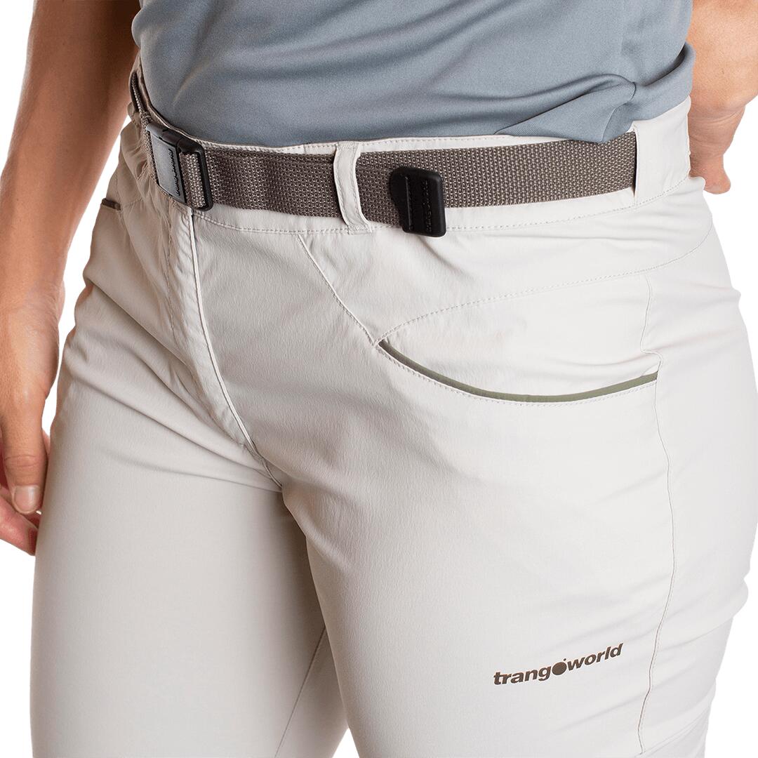 Pantalón para Mujer Trangoworld Hervas Gris/Verde protección UV+30 5/6