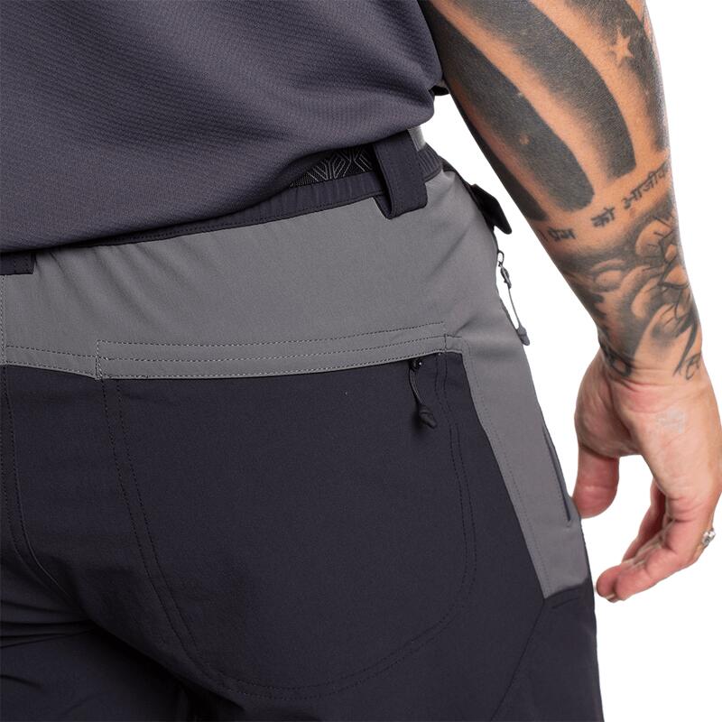 Pantalón corto para Hombre Trangoworld Koal th Negro/Gris