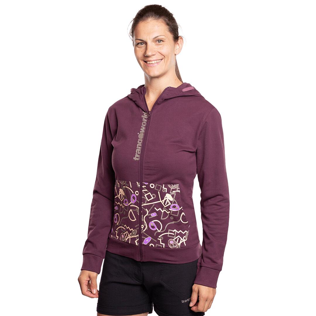 Sudadera con cremallera para Mujer Trangoworld Rozes Gris 3/6