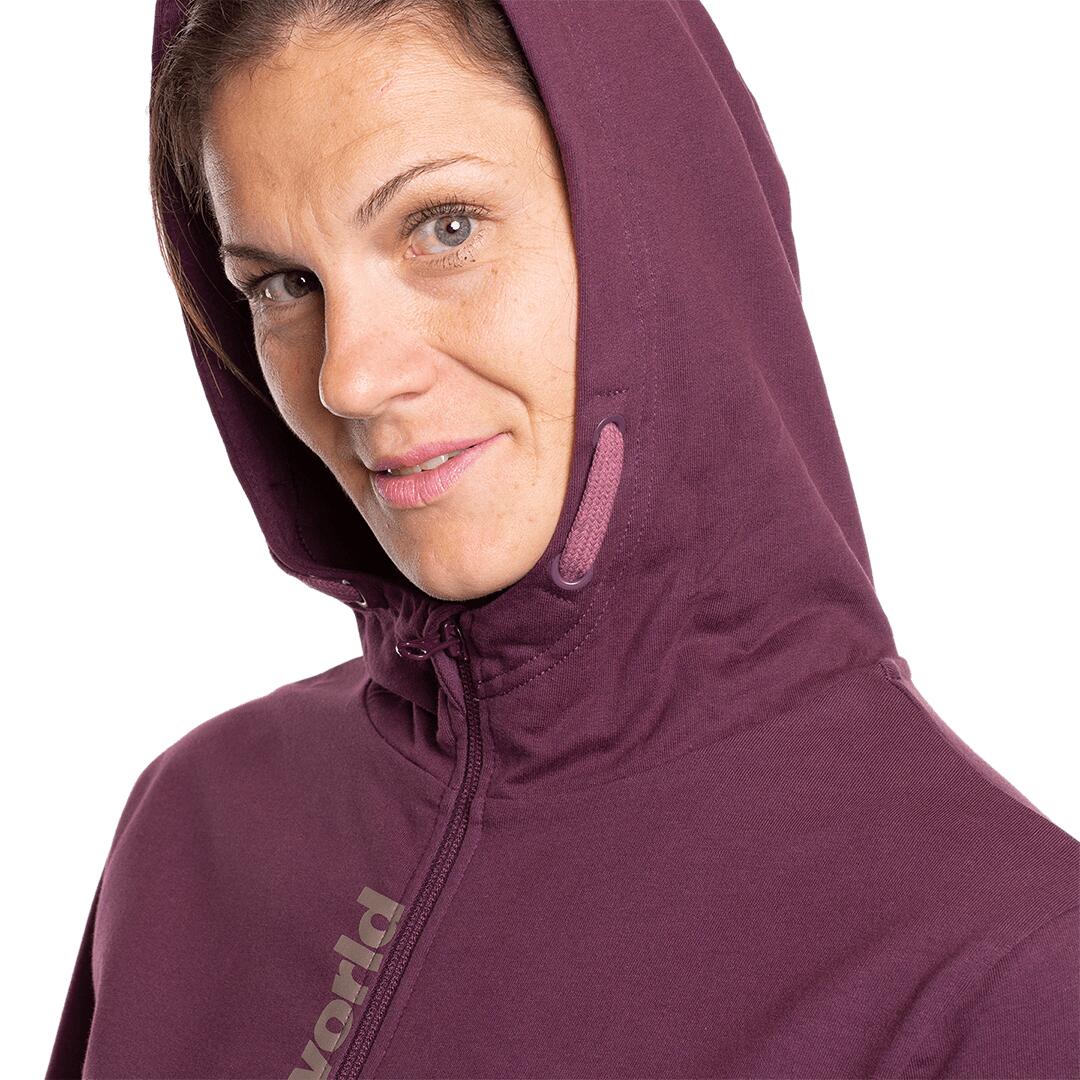 Sudadera con cremallera para Mujer Trangoworld Rozes Gris 5/6