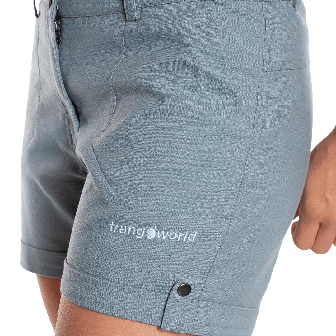 Pantalones cortos para Mujer Trangoworld Andraz Gris/Negro 5/6