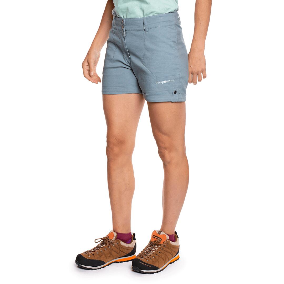 Pantalones cortos para Mujer Trangoworld Andraz Gris/Negro 3/6