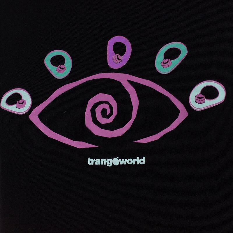 Camiseta de manga corta para Mujer Trangoworld Salba Negro