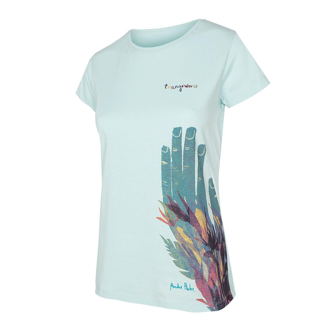 TRANGOWORLD Camiseta de manga corta para Mujer Trangoworld Agua wm Azul