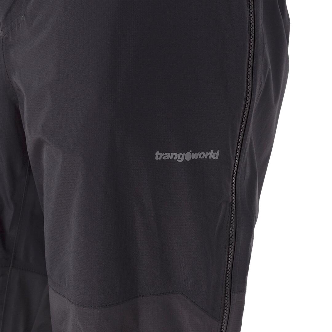 Sobrepantalón para Hombre Trangoworld Lunkho Negro/Negro Impermeable 2/6