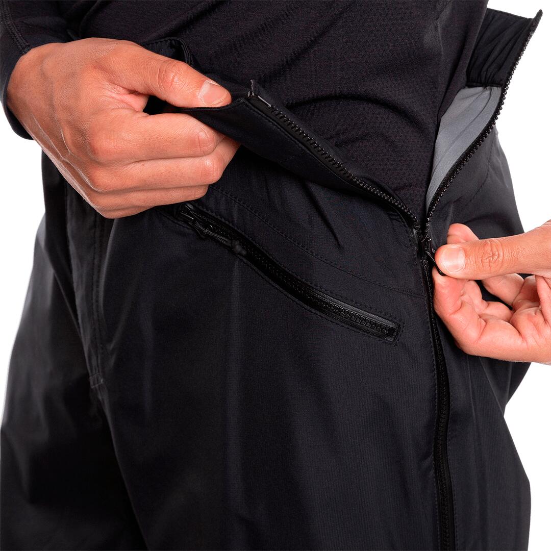 Sobrepantalón para Hombre Trangoworld Lunkho Negro/Negro Impermeable 5/6
