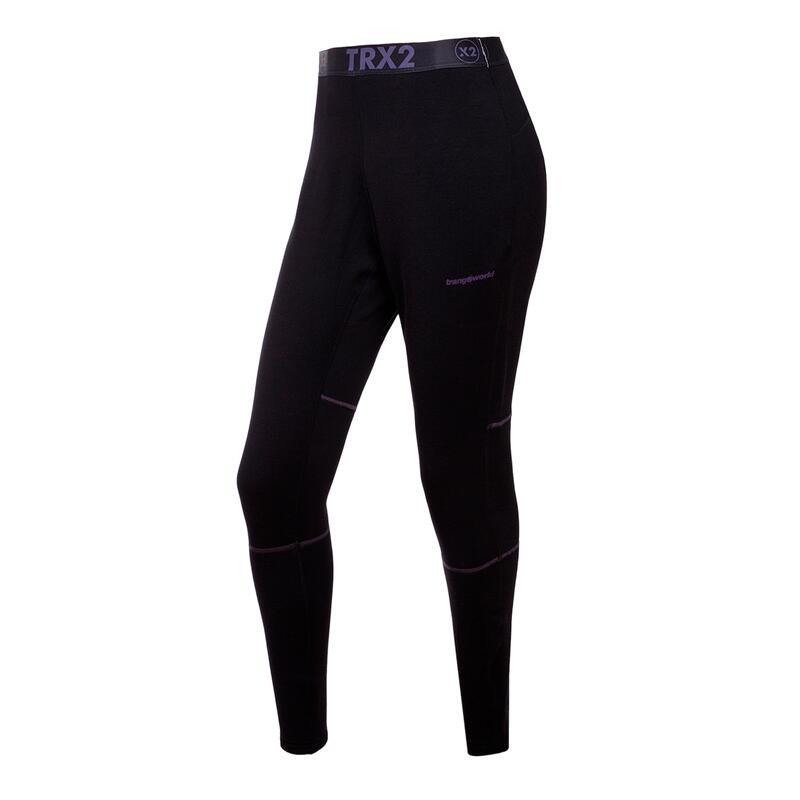 Mallas leggings larga para Mujer Trangoworld Trx2 stretch wm pro Negro/Negro