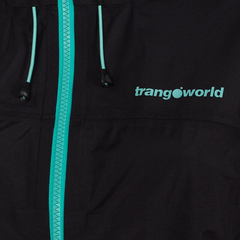 Chaqueta para Mujer Trangoworld Kanchenjunga Negro/Gris Impermeable Transpirable